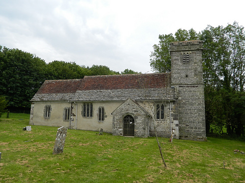 Tarrant Crawford Church from West