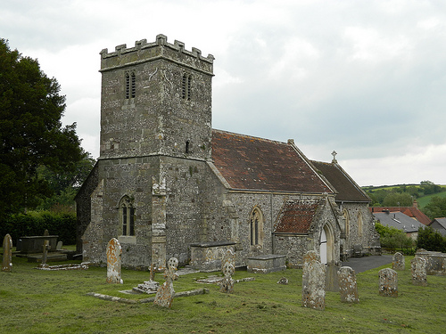 Tarrant Keyneston Church from South-West